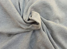 Heather Gray Cotton Interlock Knit Fabric By the Yard 1/16