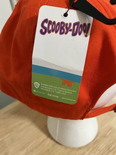Scooby Doo "Zoinks!" Baseball Cap Orange Baumwolle H3 Kopfbedeckung Neu mit Etikett - Bild 4 von 10