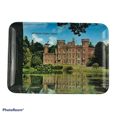 Vintage Collectible Trinket Tray Dish Johnston Castle Ireland Plastic