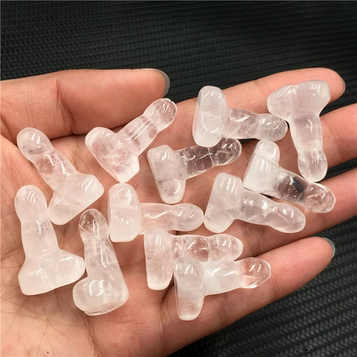 Wholesale Natural mix mini Penis Carved quartz Crystal Massager Wand Healing - Picture 64 of 296