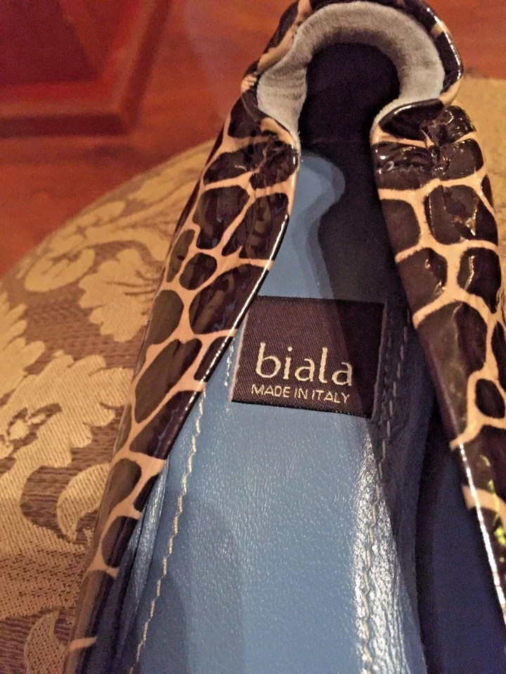 Biala Animal Print Leather Flats - Size 5M - Image 3 of 4