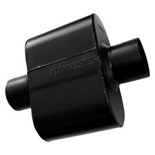 Super 10 Series Delta Flow 409 Ss Oval Black Exhaust Muffler