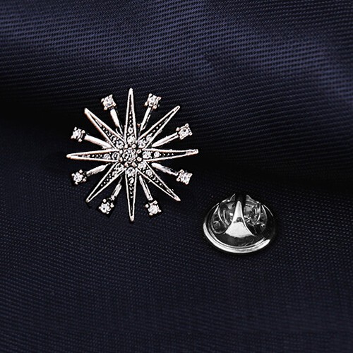 PIN de solapa bisutería broche de diamantes de imitación de cristal chaqueta regalo de cumpleaños para hombre - Imagen 16 de 30