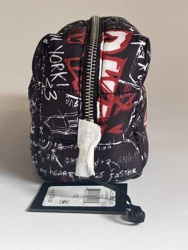 DKNY Giania Cosmetic Case Makeup Bag Toiletry Bag Graffiti Carry Bag New W/ Tags - Picture 10 of 12