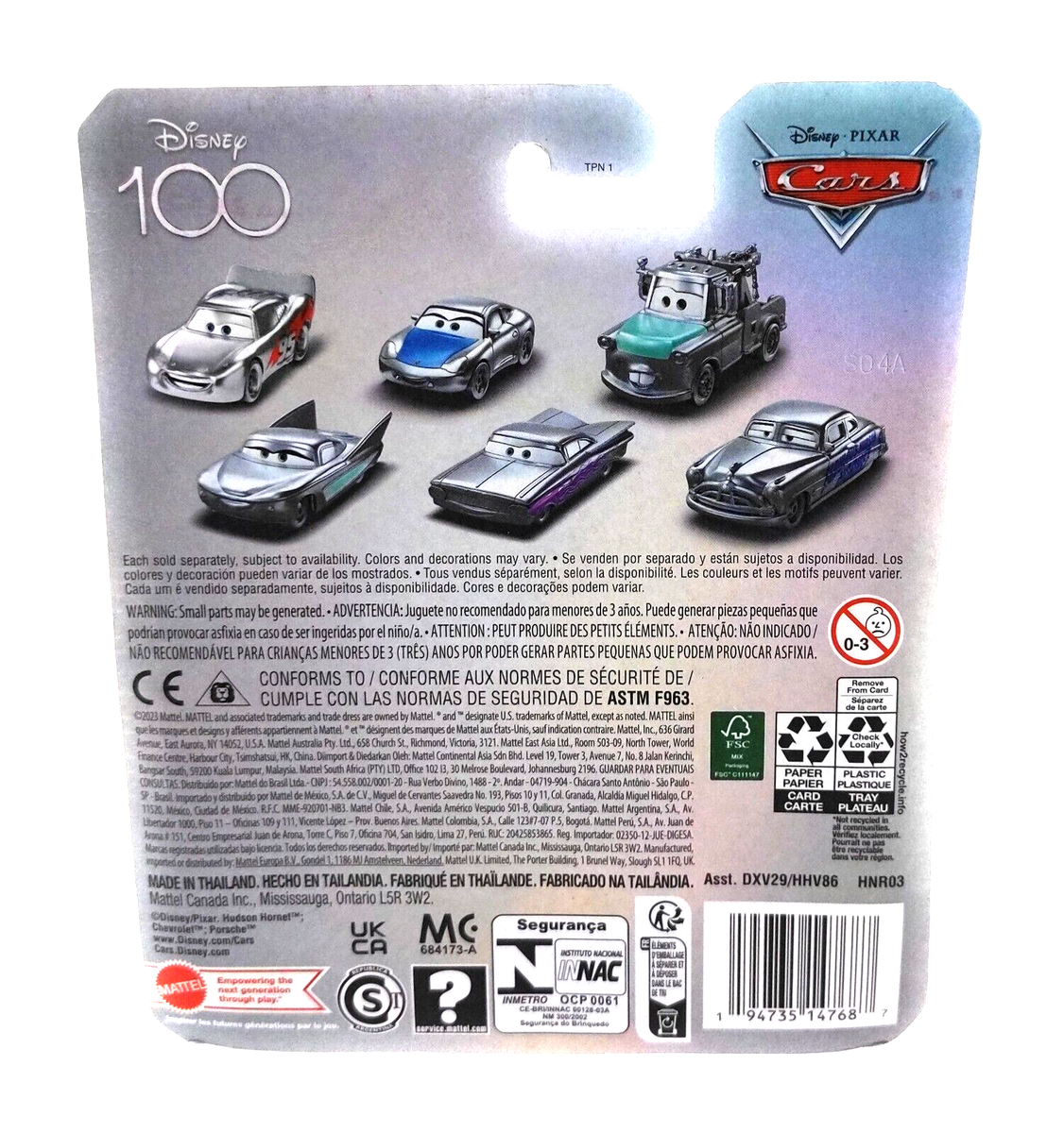 Disney Pixar Cars Ramone Disney 100 Anniversary Silver Special