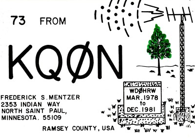 North Saint Paul Minnesota KQ0N QSL Radio Postcard | eBay