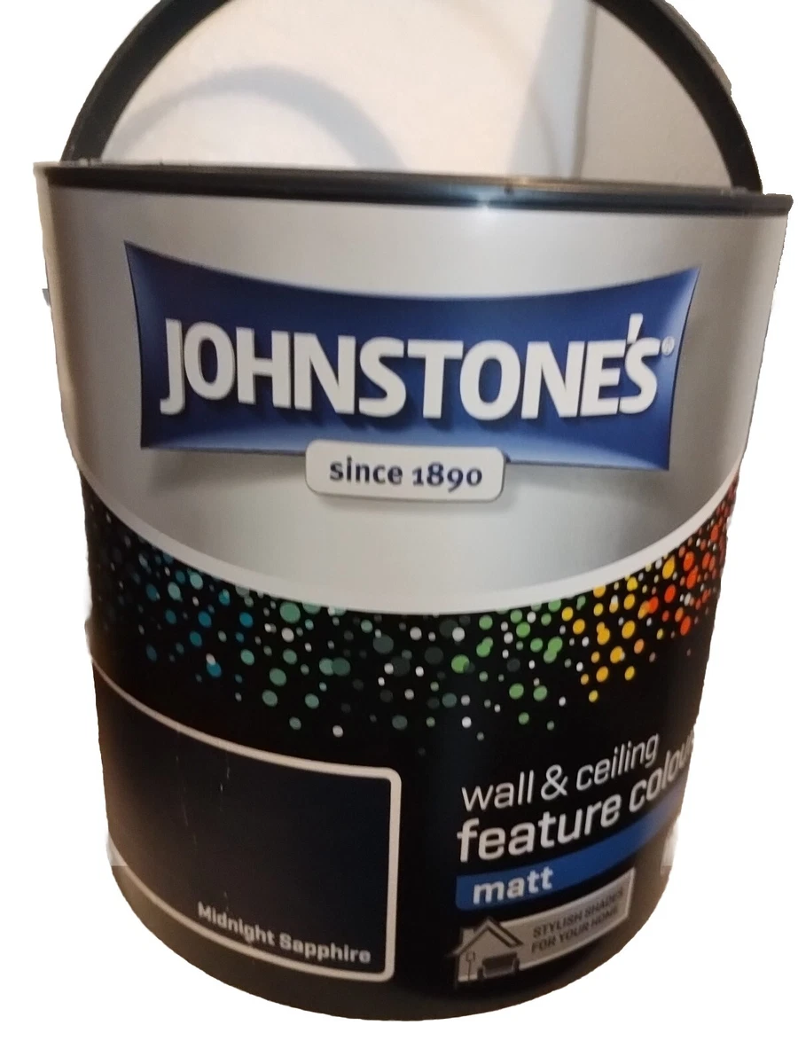 Johnstones Feature Wall Matt Emulsion Paint 2.5l Midnight Sapphire