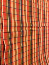 Cotton Blend Striped Light Shirt Fabric Red MULTI COLORED 44" X 1.8 YDS.