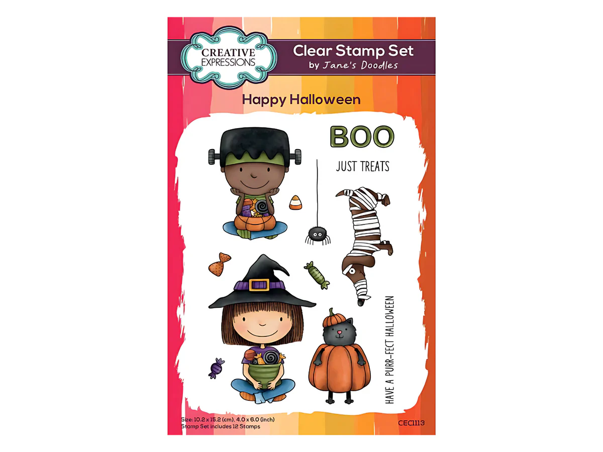 Jane’s Doodles Happy Halloween Clear Stamp Se