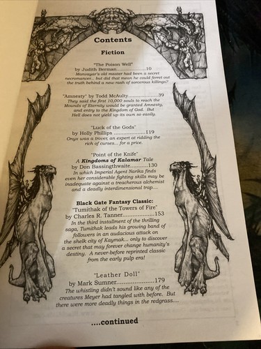 Black Gate: Adventures in Fantasy Literature Issue 7Digest sized Fantasy stories - Imagen 3 de 4