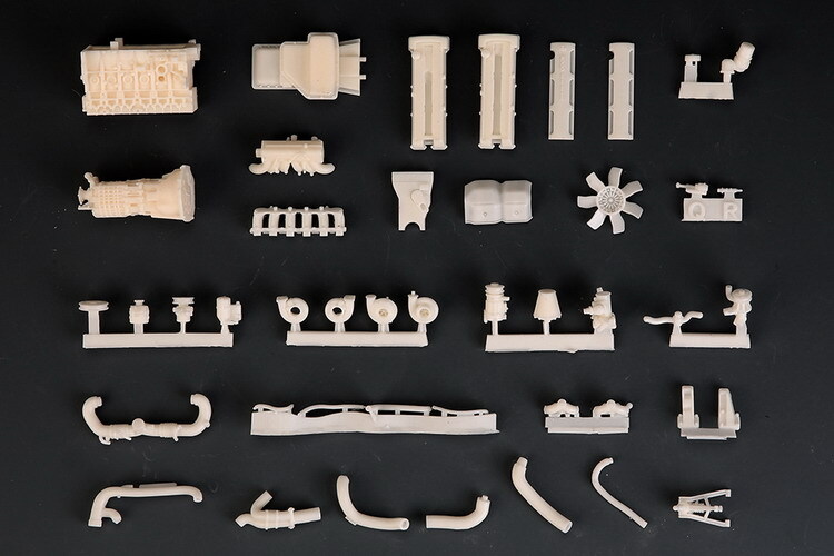 Hobby Design 1:24 Toyota 2JZ Engine Resin Kit Supra Car Model HD03