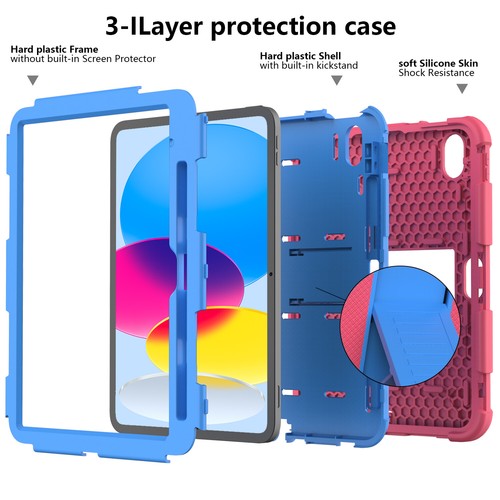 For iPad 10th Mini6 8th Air4 5 10.2 Pro 11 10.5 Shockproof Hard Stand Case Cover - Picture 23 of 90
