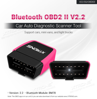 XTRONS OBDII Car Auto Bluetooth Scanner Scanner Diagnostic Fault Code Reader