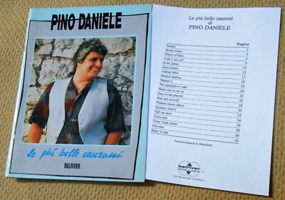 PINO DANIELE NOTENBUCH MIT 20 LIEDERN UND INNENPOSTER