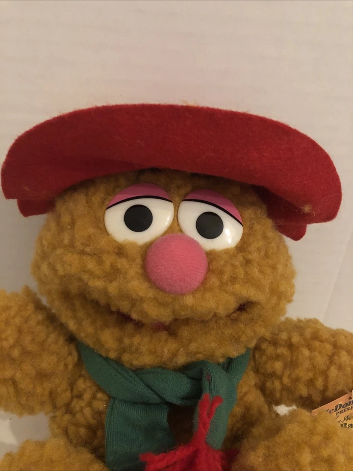 1988 Jim Henson Muppet Babies Doll Baby Fozzie Bear 8" Plush McDonald's Tag VTG - Image 2 of 4