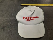 VINTAGE Firestone Racing Hat Cap White Red 1990s original INDY 500