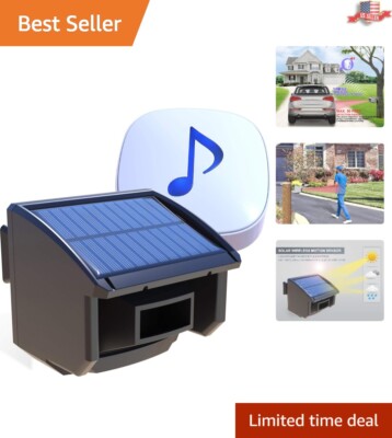 Advanced Motion Sensor Security Alert System - Long-Range Driveway Protection