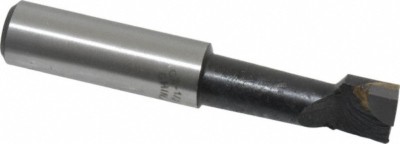 Carbide Tipped Boring Bar: 9/16'' Min Bore Dia 1-1/2'' Max Bore Depth, 1/2'' Shank