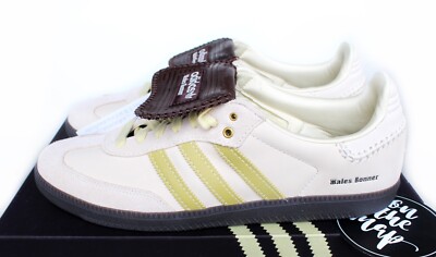 Adidas Samba x Wales Bonner Ecru Beige Yellow Suede UK 8.5 9 12 US ID0217  New | eBay