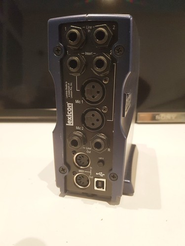 LEXICON LEX LAMBDA AV Recording Studio Audio Interface carte son XLR Jack MIDI - Zdjęcie 2 z 3