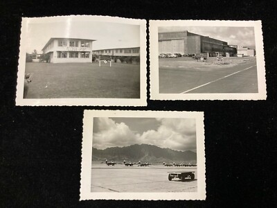 1950 US MARINE ATTACK FIGHTER SQUADRON VWF-232 B&W PHOTOS(3), HAWAII