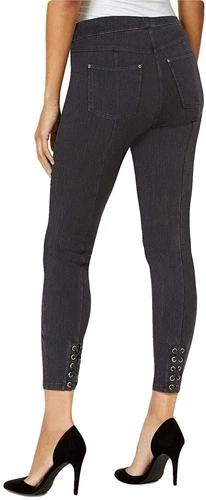 HUE Damen Activewear Original Denim Schnür-Skimmer-Leggings Medium - Bild 2 von 2