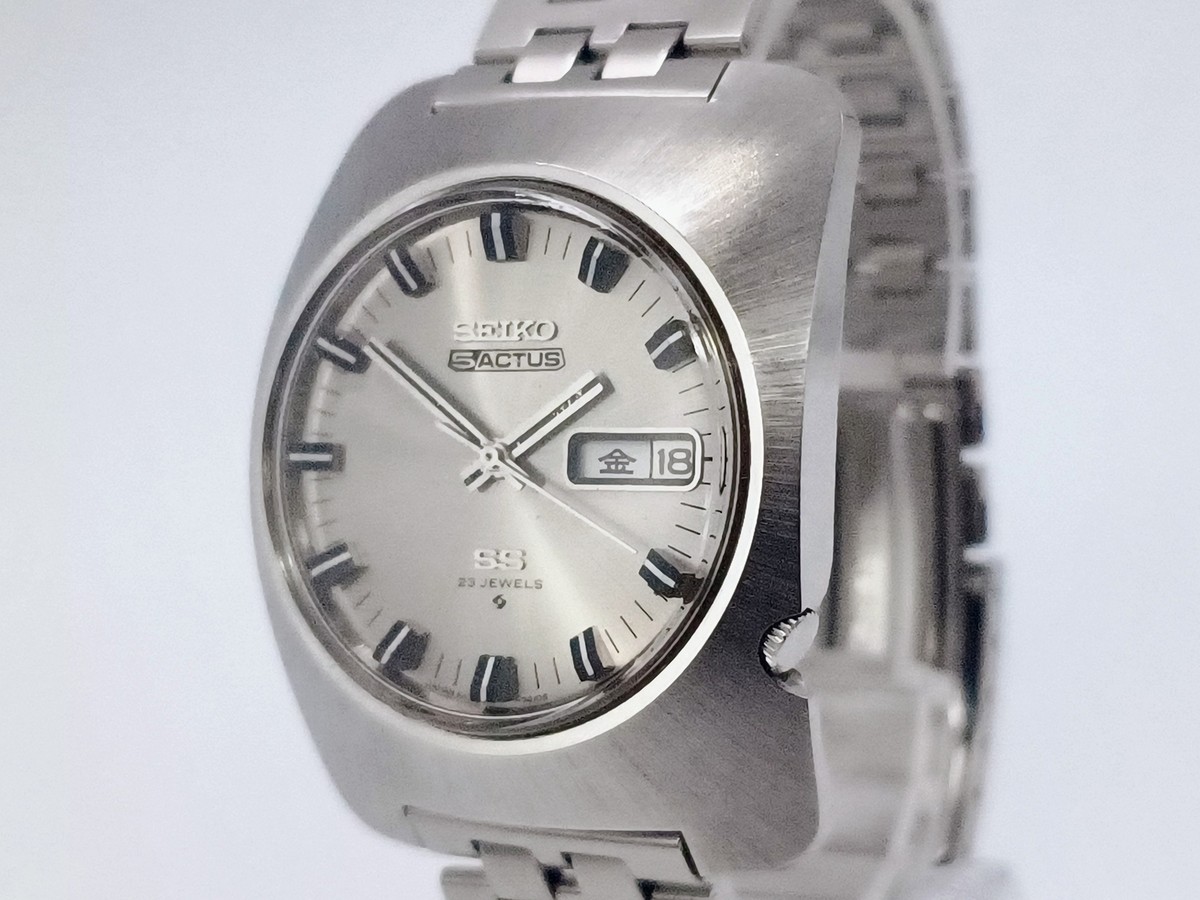 Vintage [Exc+5] SEIKO 5 ACTUS SS 6106-7410 AT Men's Watch From