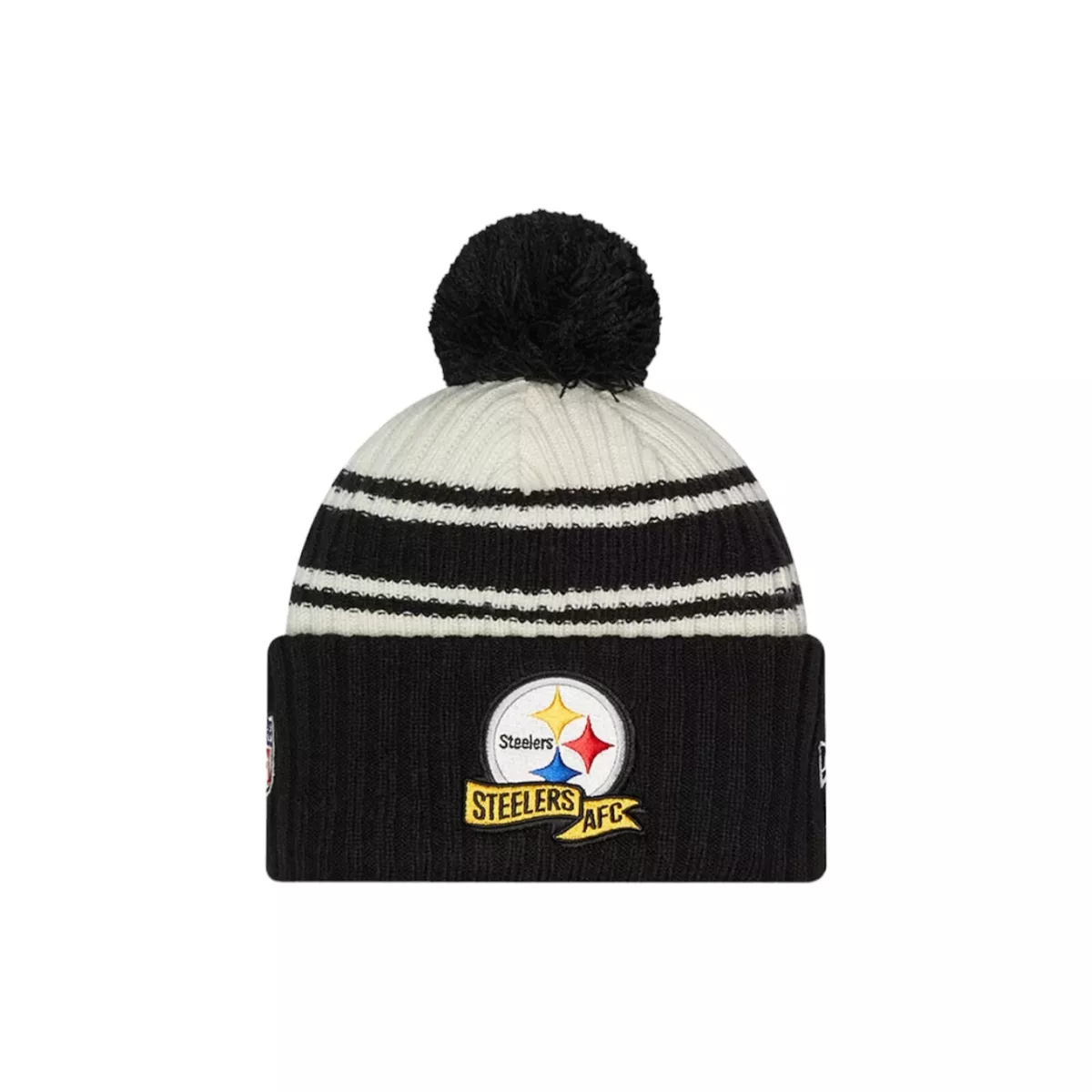 Steelers pom pom hat hotsell