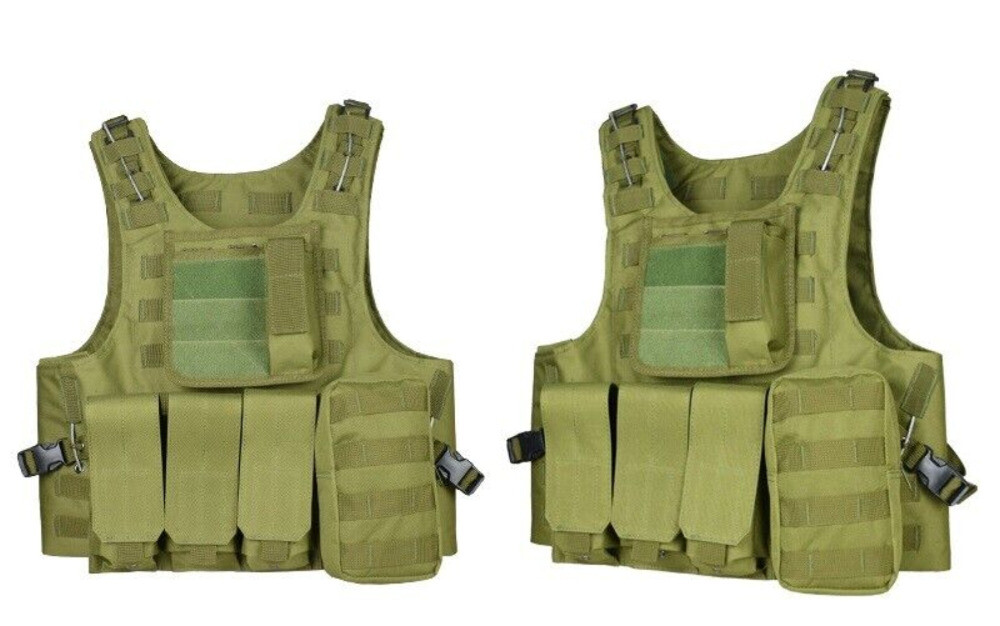 Tactical Military Combat MOLLE Vest Outdoor CS Game Field