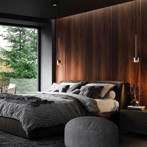 Lampadario a sospensione design moderno in vetro cromato 1 luce MN-241 - Picture 2 of 2