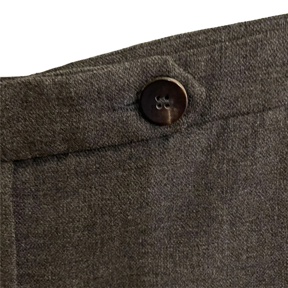 Pantalones de vestir Armani Collezioni traje pantalón recto lana cremallera bolsillos pliegue lateral M Foto 3 de 4