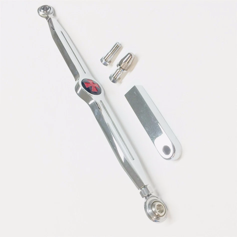 HTTMT Red Maltese Cross Shift Linkage para Harley CVO Softail Foto 2 de 4