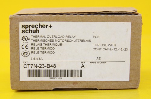 Sprecher + Schuh CT7N-23-B48 Thermal Overload Relay 690VAC 3P ( 3.5A - 4.8A ) - Picture 3 of 5