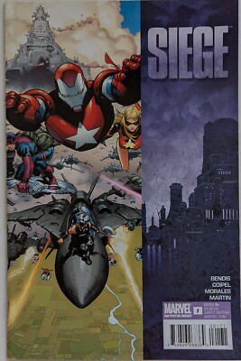 Siege #1 Marvel Comics 2nd Print Direct Edition 2010 VF/NM Sleeve & Board 