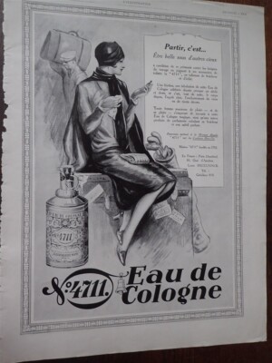 Eau de Cologne Nr. 4711 + Glasmeister SABINO + JANTZEN Kneipe ILLUSTRATION 1929