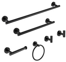 Amazing Force bathroom hardware set, ATK-216 220317 6 Piece, Satin Black