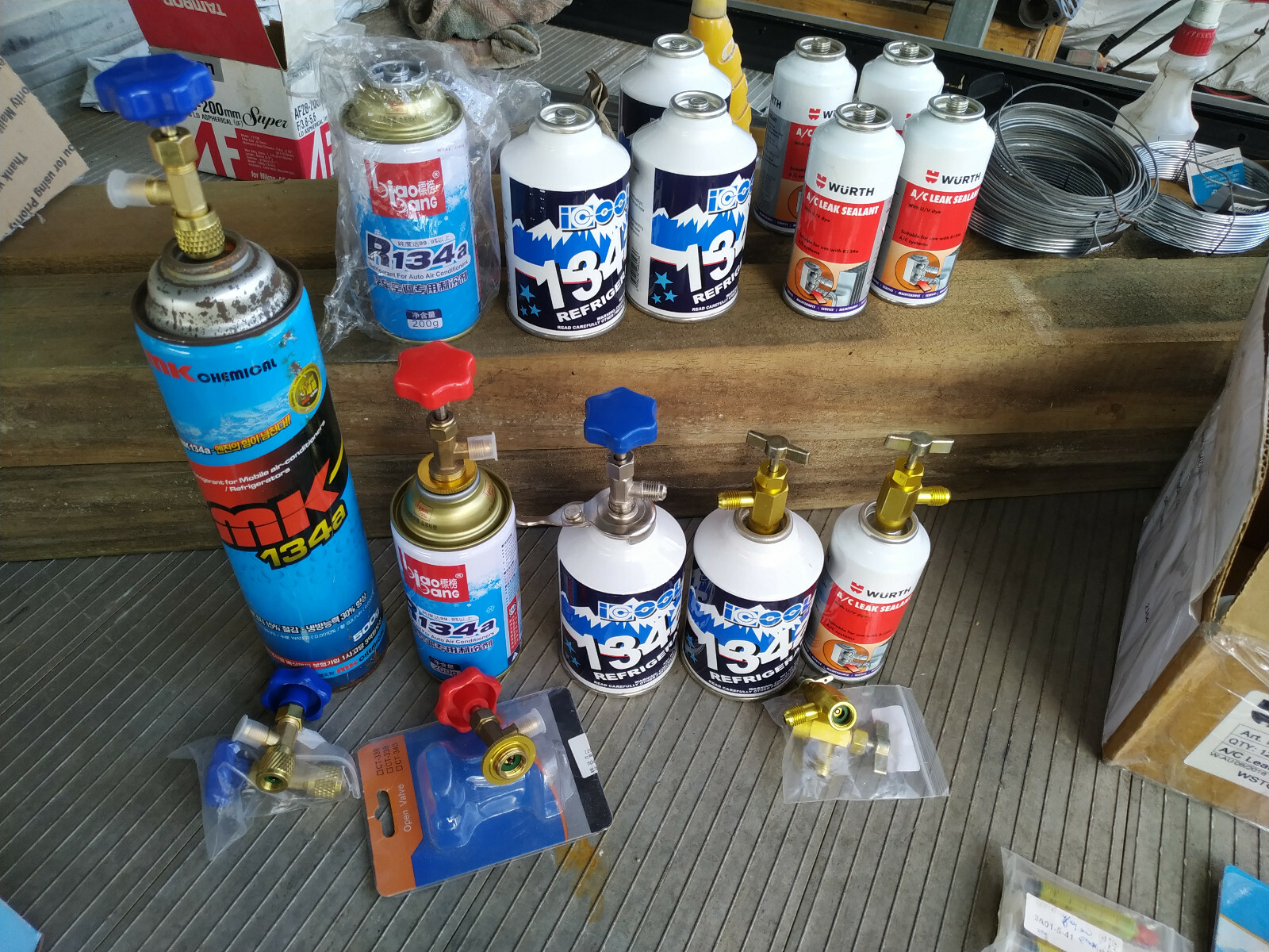 Air conditioner S/leak Sealant, U/V Dye Wurth Brand suit 134A Gas / Lube &Torch eBay