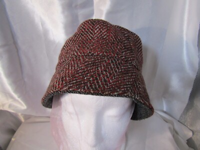 Hat-Tweed - Wool Blend - Bucket Style - Alternative Reversible Hat