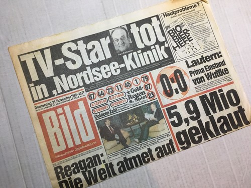 BILD Zeitung,21.10.1985,Donnerstag 21.Oktober 1985,Geburtstag,Uwe Dallmeier