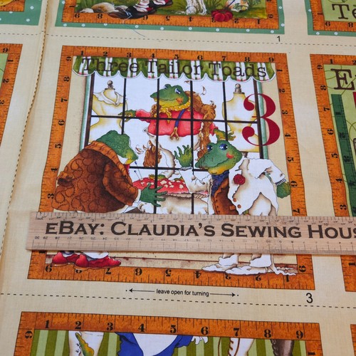 Tiny Tailors Cloth Book Panel 35x42 Quilting Treasures Blocks J Wecker Frisch - Picture 6 of 7
