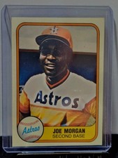 1981 Fleer Baseball Joe Morgan #78 Houston Astros HOF 
