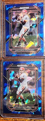 Matthew Stafford 2023 Panini Prizm Draft Picks Blue Ice /99 Los Angeles Rams