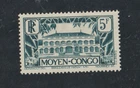 1933..MIDDLE CONGO YVERT N°132 5f.green-blue new* light hinge