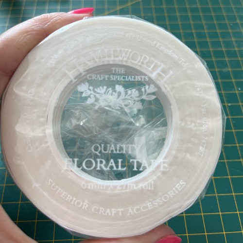 White Half Width Tape (6mm) X5 Rolls By Hamilworth