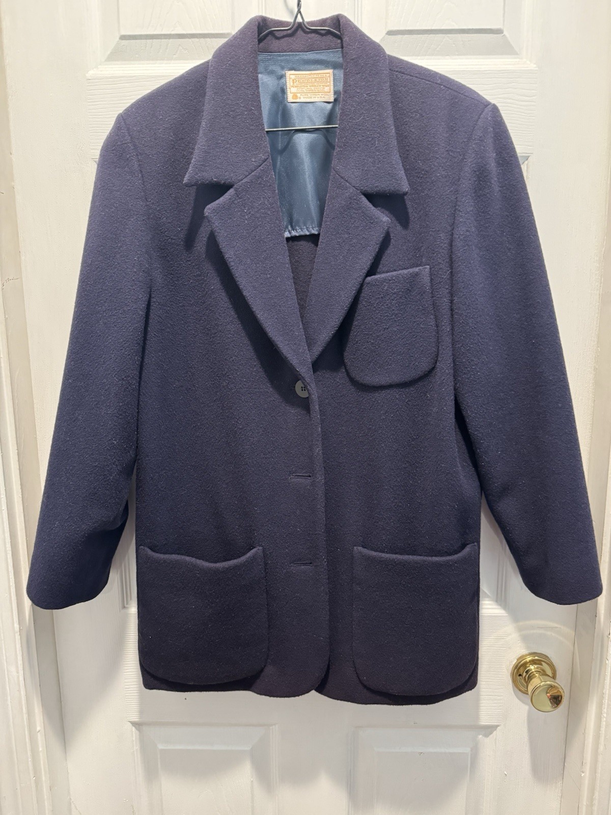 Pendleton Jacket Coat Size Medium 100% Virgin Woo… - image 7