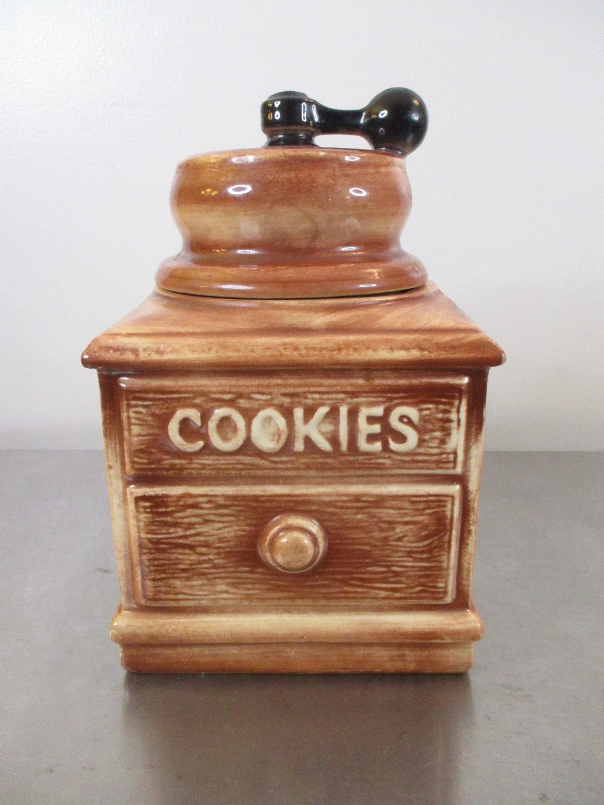 McCoy Ceramic Vintage Cookie Jar Spice/Coffee Grinder 1960s