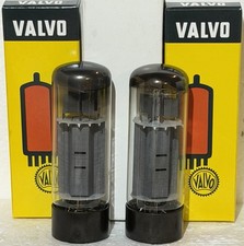2 Mullard Blackburn EL34 XF2 Tubes Welded Plates OO Getters TV7 Tested Valvo Box