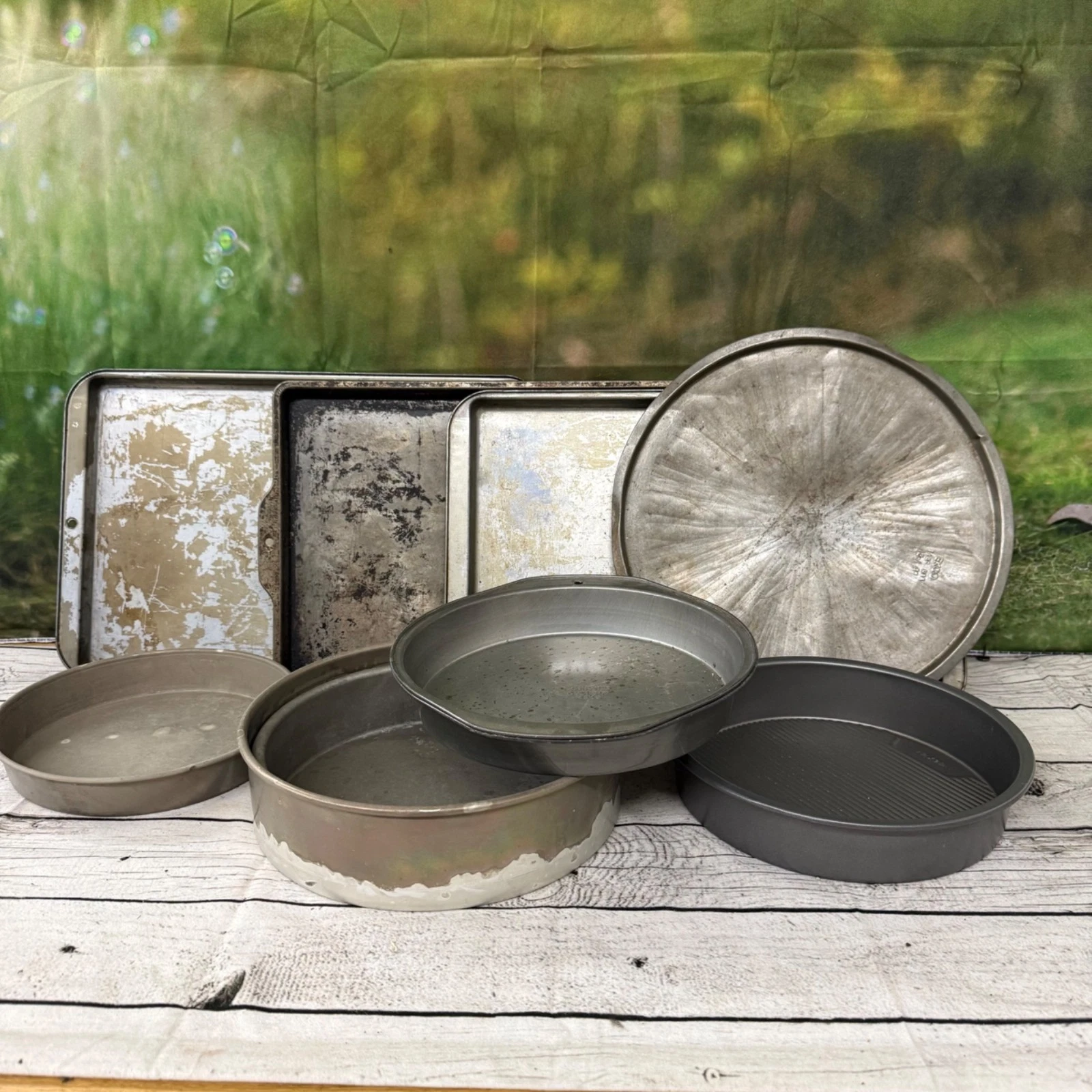 Metal Baking Pans & Sheets Assorted Lot Of 8 Pieces