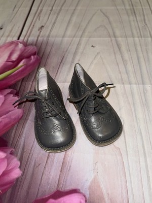 BONPOINT BABY SMALL LEATHER SHOES GREY Size 29 US 4.5