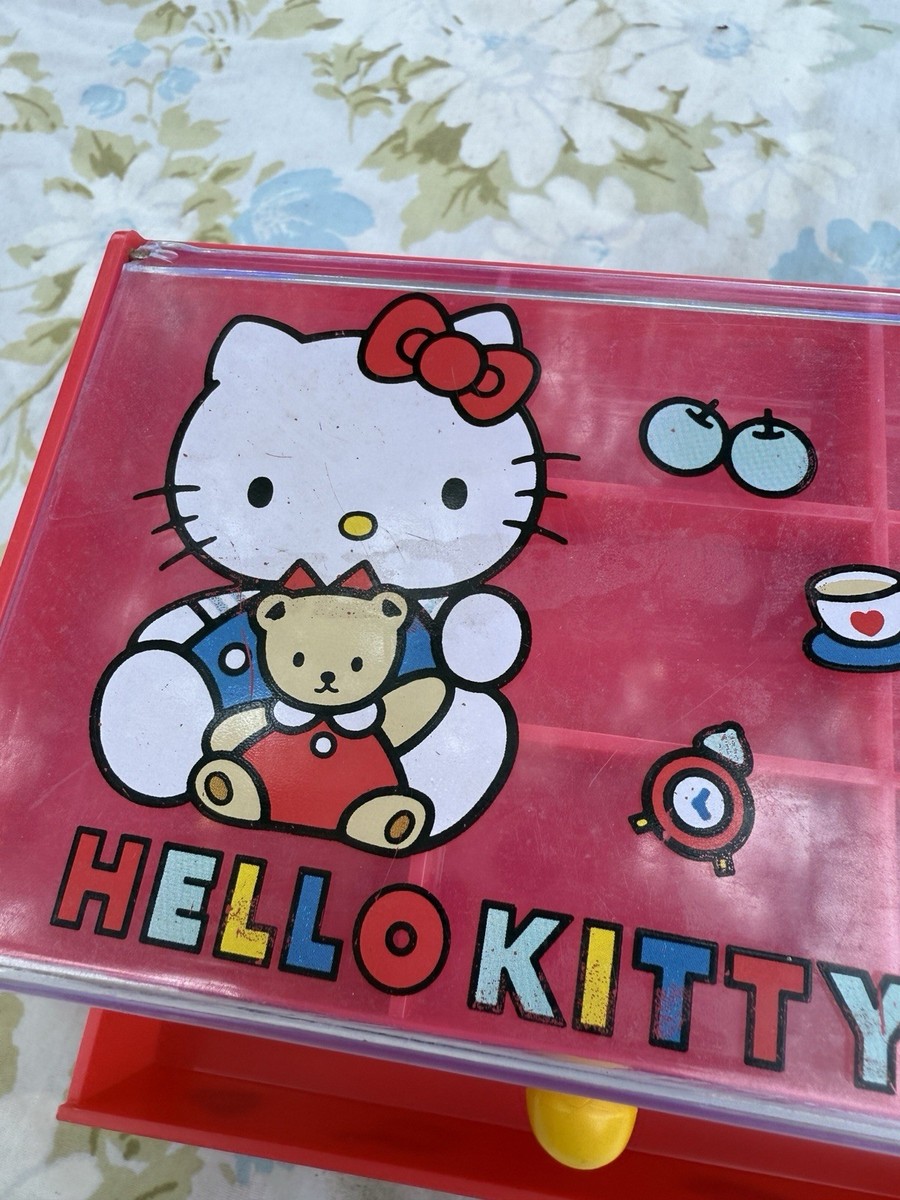 Vintage Hello Kitty Jewelry Chest Box Sanrio 1991 | eBay